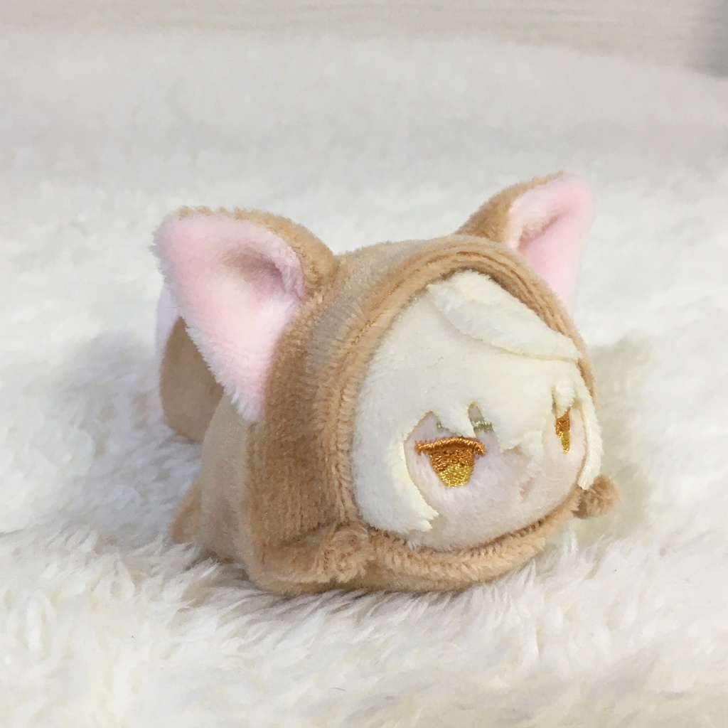 もちマスミニ着ぐるみ きつね カフェオレ&ネールピンク