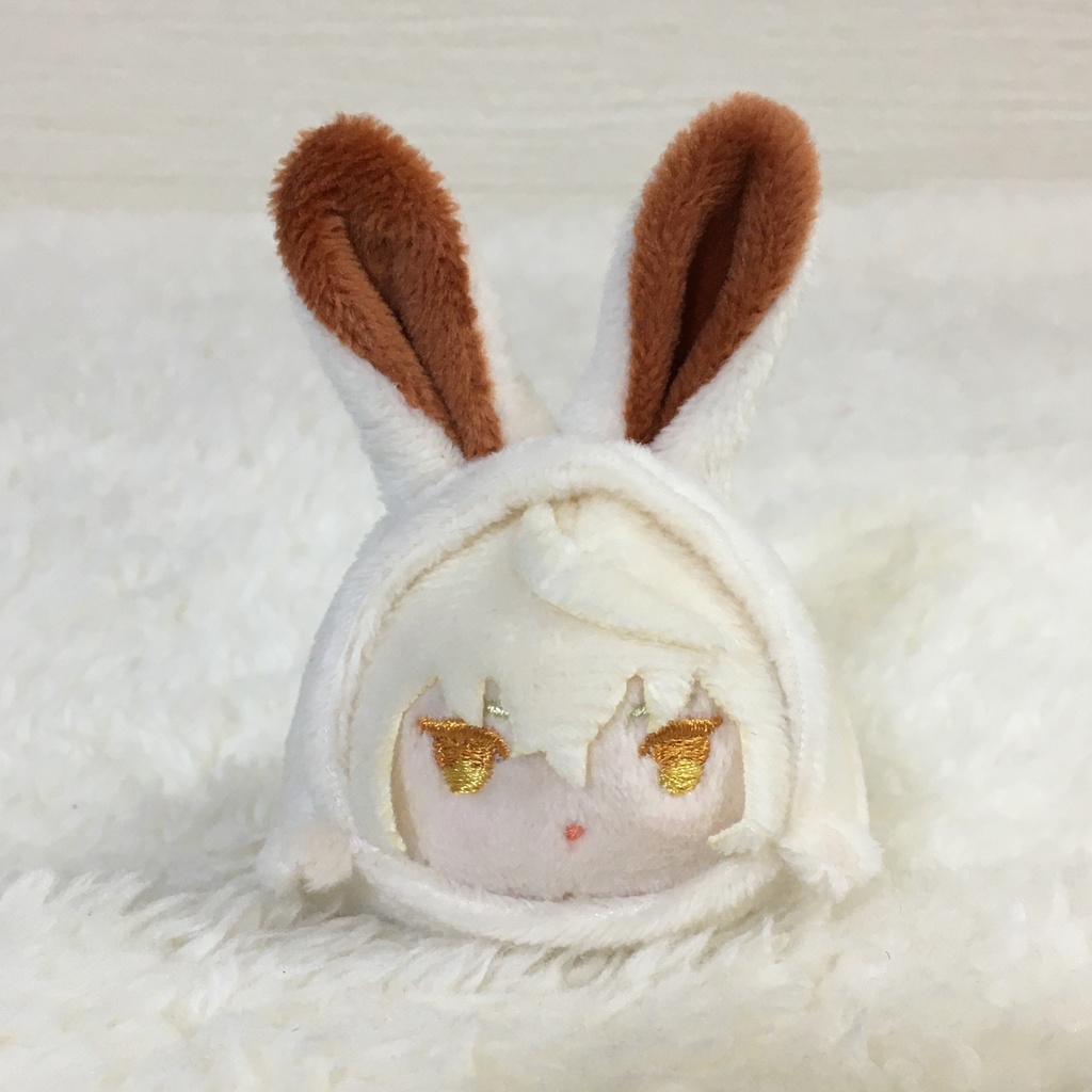 もちマスミニ着ぐるみ うさぎ ミルク&ティーブラウン