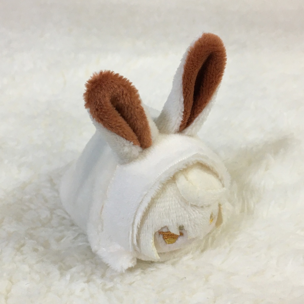 もちマスミニ着ぐるみ うさぎ ミルク&ティーブラウン
