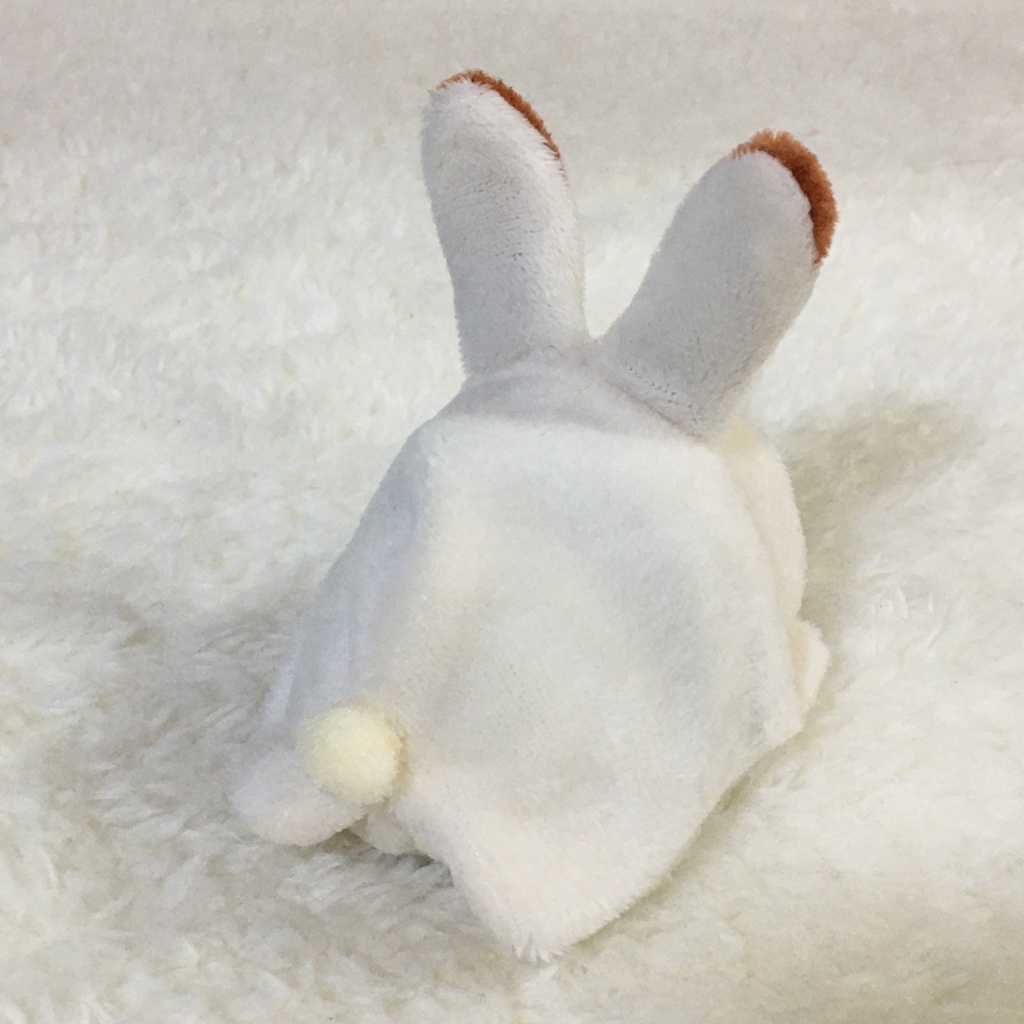 もちマスミニ着ぐるみ うさぎ ミルク&ティーブラウン