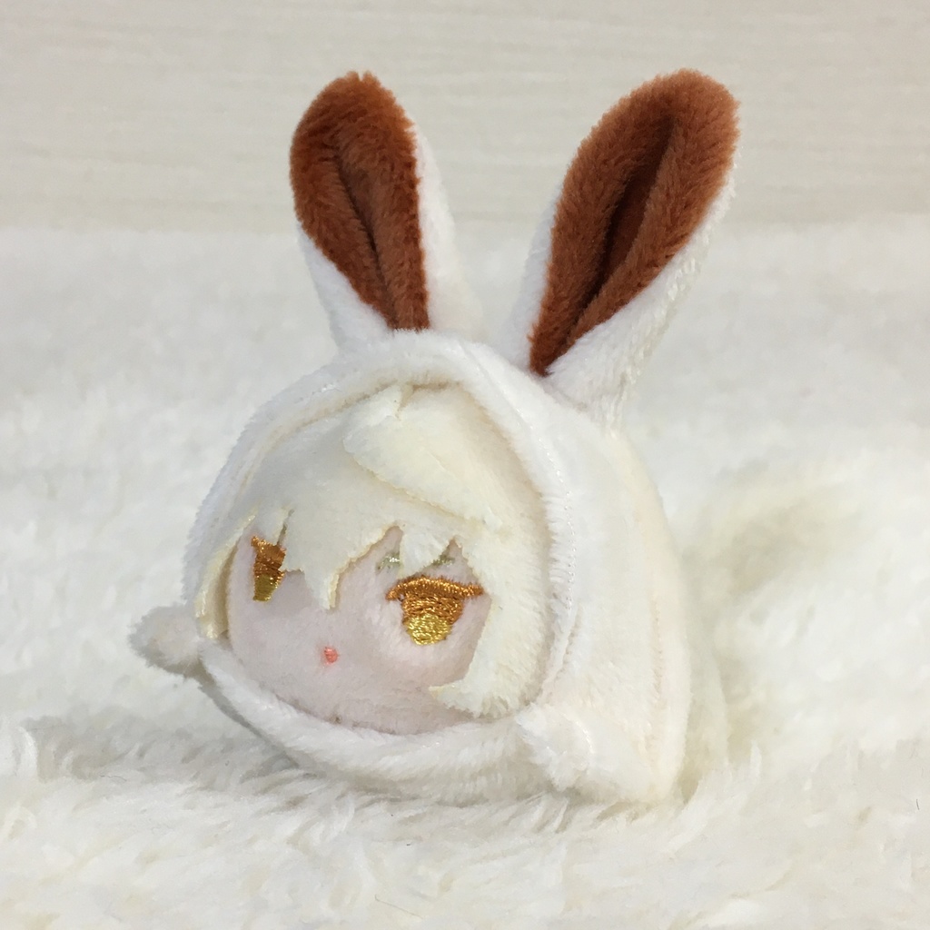 もちマスミニ着ぐるみ うさぎ ミルク&ティーブラウン