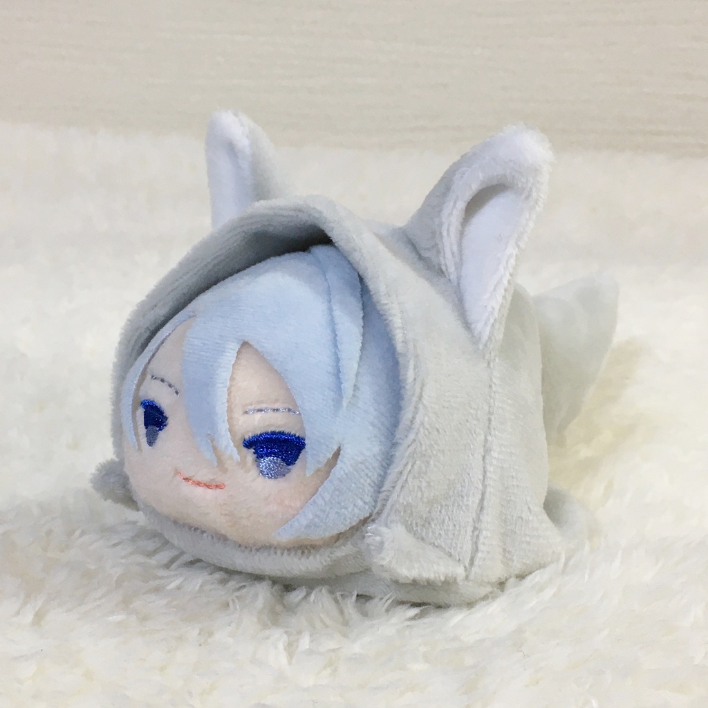 もちマス/もちころりん着ぐるみ おおかみ ライトグレー