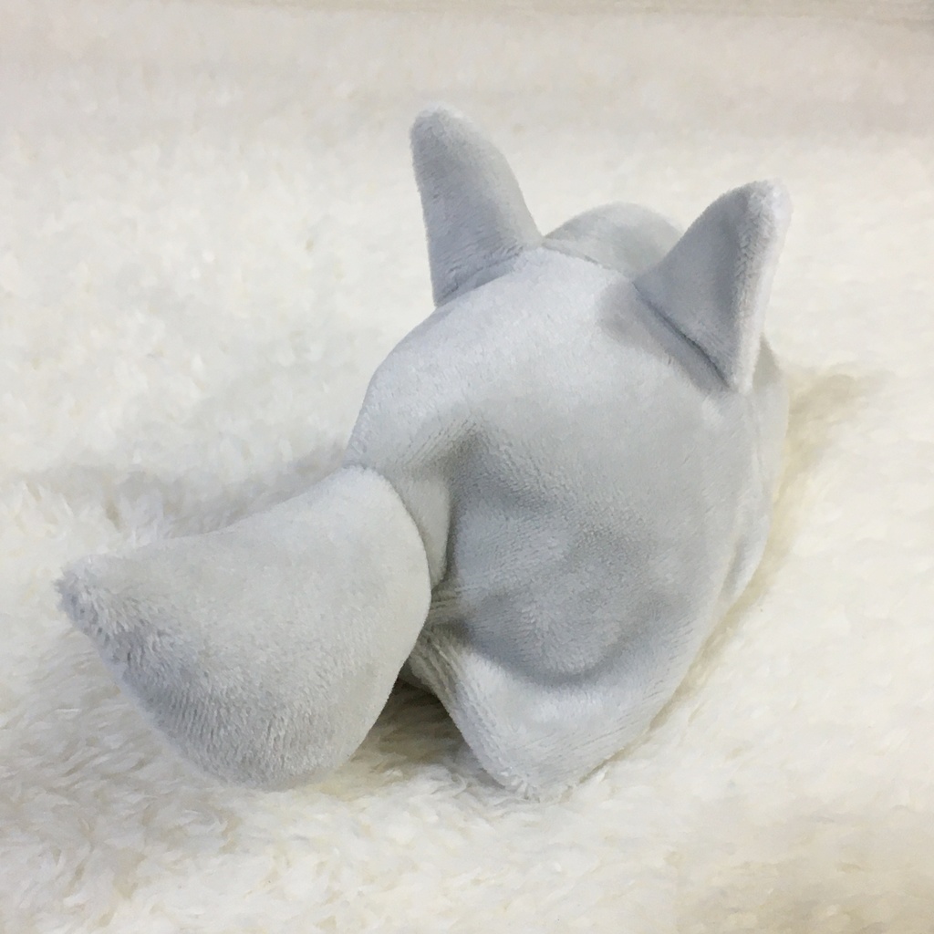 もちマス/もちころりん着ぐるみ おおかみ ライトグレー