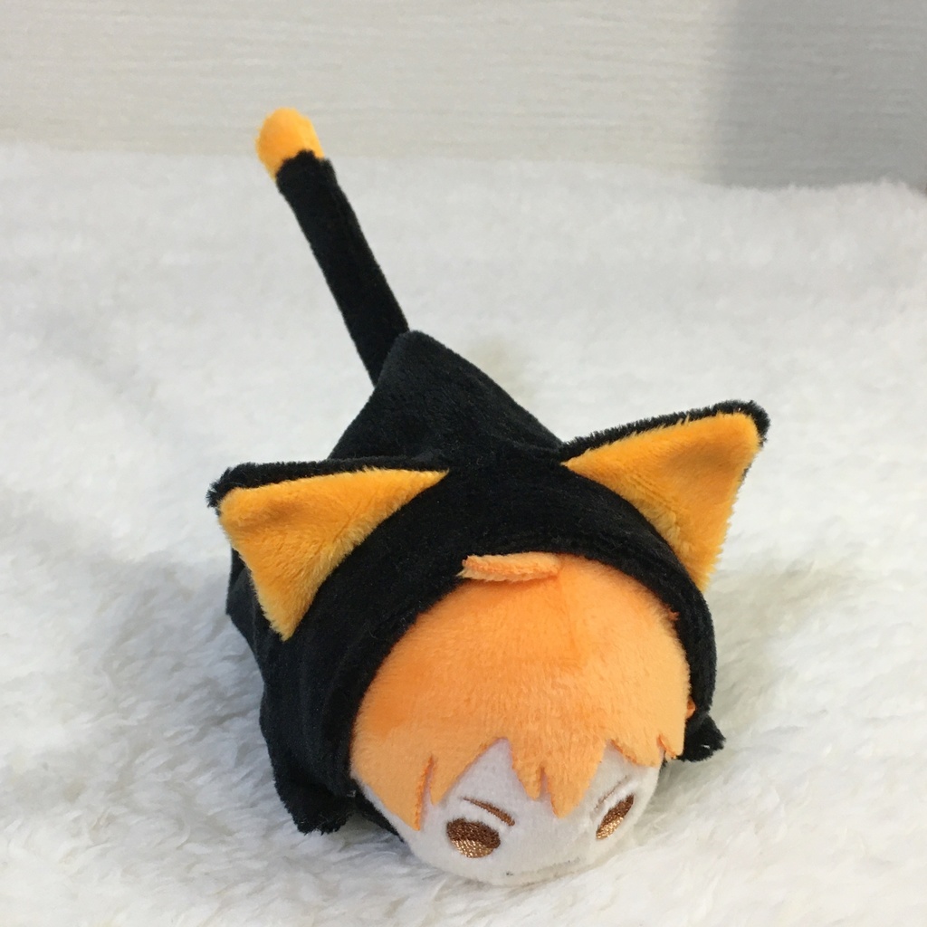 もちマス/もちころりん着ぐるみ　ねこ　ブラック＆オレンジ