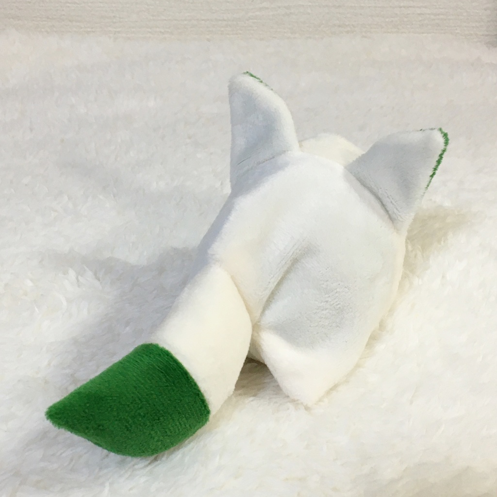 もちマス/もちころりん着ぐるみ きつね ミルク&モスグリーン