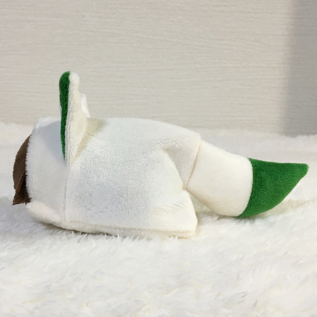 もちマス/もちころりん着ぐるみ きつね ミルク&モスグリーン