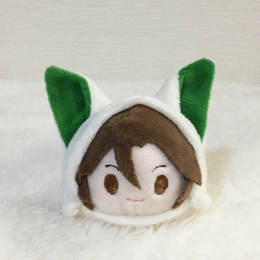 もちマス/もちころりん着ぐるみ きつね ミルク&モスグリーン