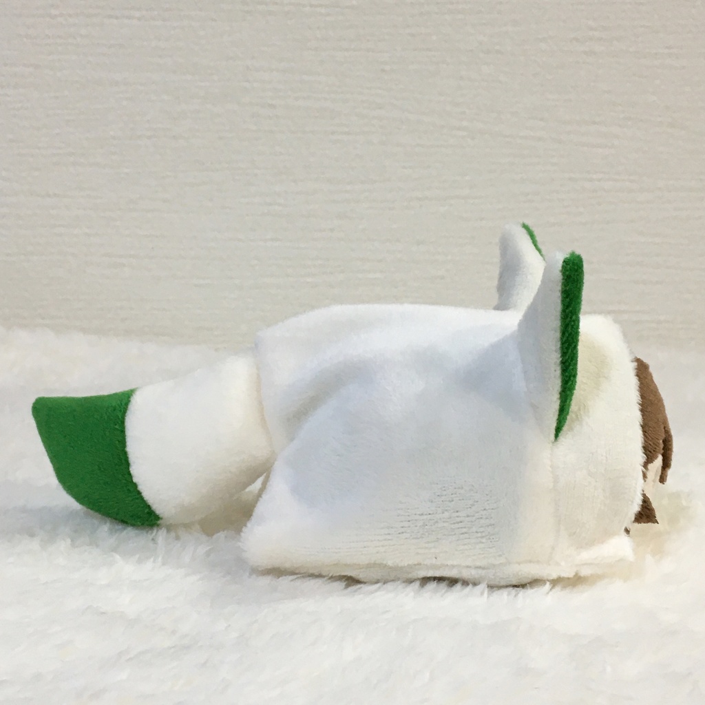 もちマス/もちころりん着ぐるみ きつね ミルク&モスグリーン