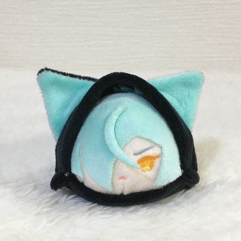 もちマス/もちころりん着ぐるみ ねこ ブラック&ミントグリーン