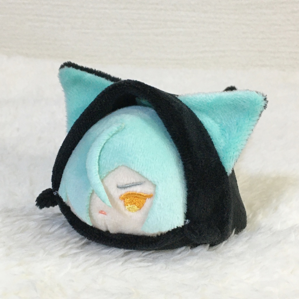 もちマス/もちころりん着ぐるみ ねこ ブラック&ミントグリーン