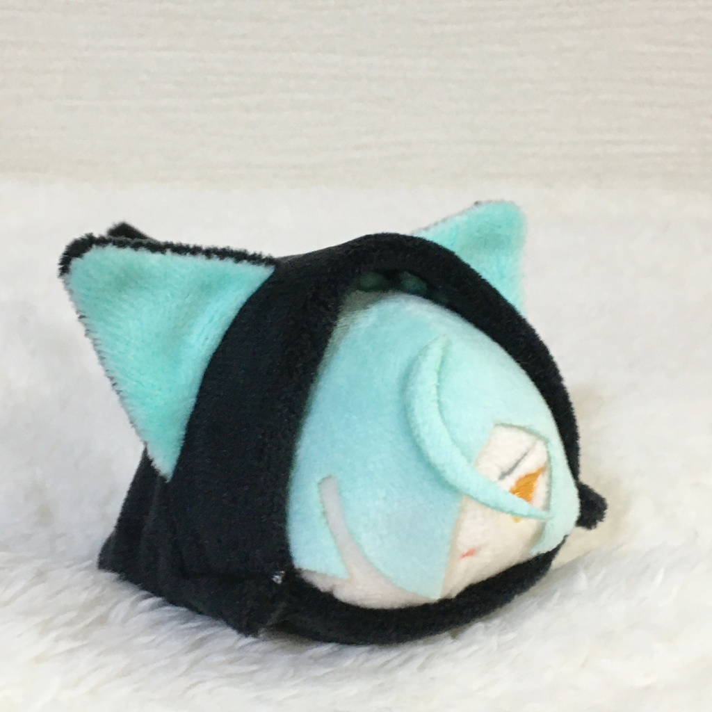 もちマス/もちころりん着ぐるみ ねこ ブラック&ミントグリーン