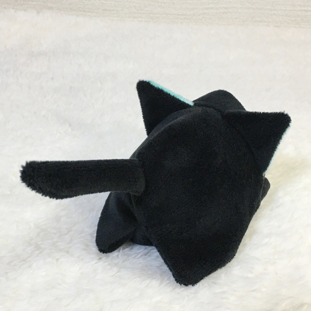 もちマス/もちころりん着ぐるみ ねこ ブラック&ミントグリーン