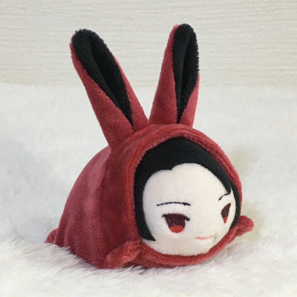 もちマス/もちころりん着ぐるみ うさぎ ワインレッド&ブラック