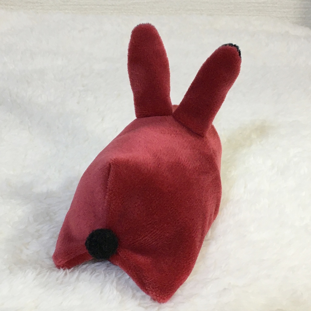 もちマス/もちころりん着ぐるみ うさぎ ワインレッド&ブラック