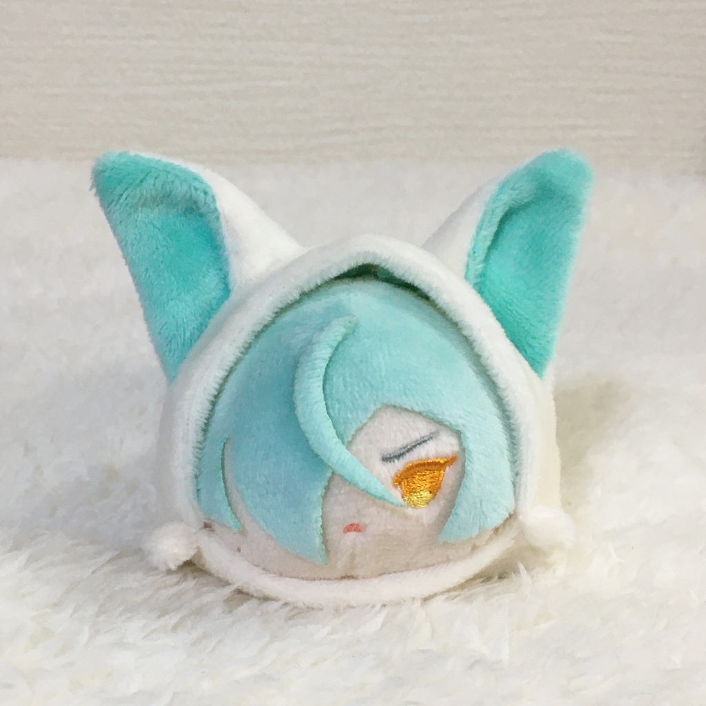 もちマス/もちころりん着ぐるみ きつね ミルク&ミントグリーン