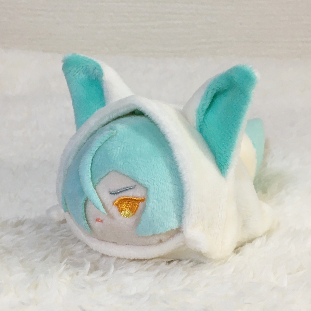 もちマス/もちころりん着ぐるみ きつね ミルク&ミントグリーン