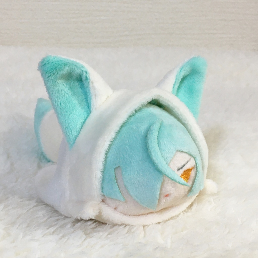 もちマス/もちころりん着ぐるみ きつね ミルク&ミントグリーン