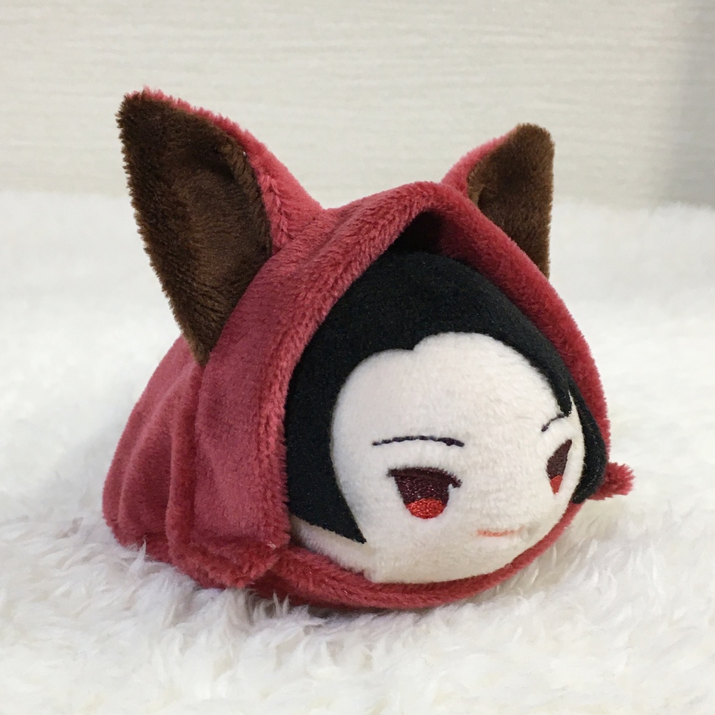 もちマス/もちころりん着ぐるみ きつね ワインレッド&ブラウン