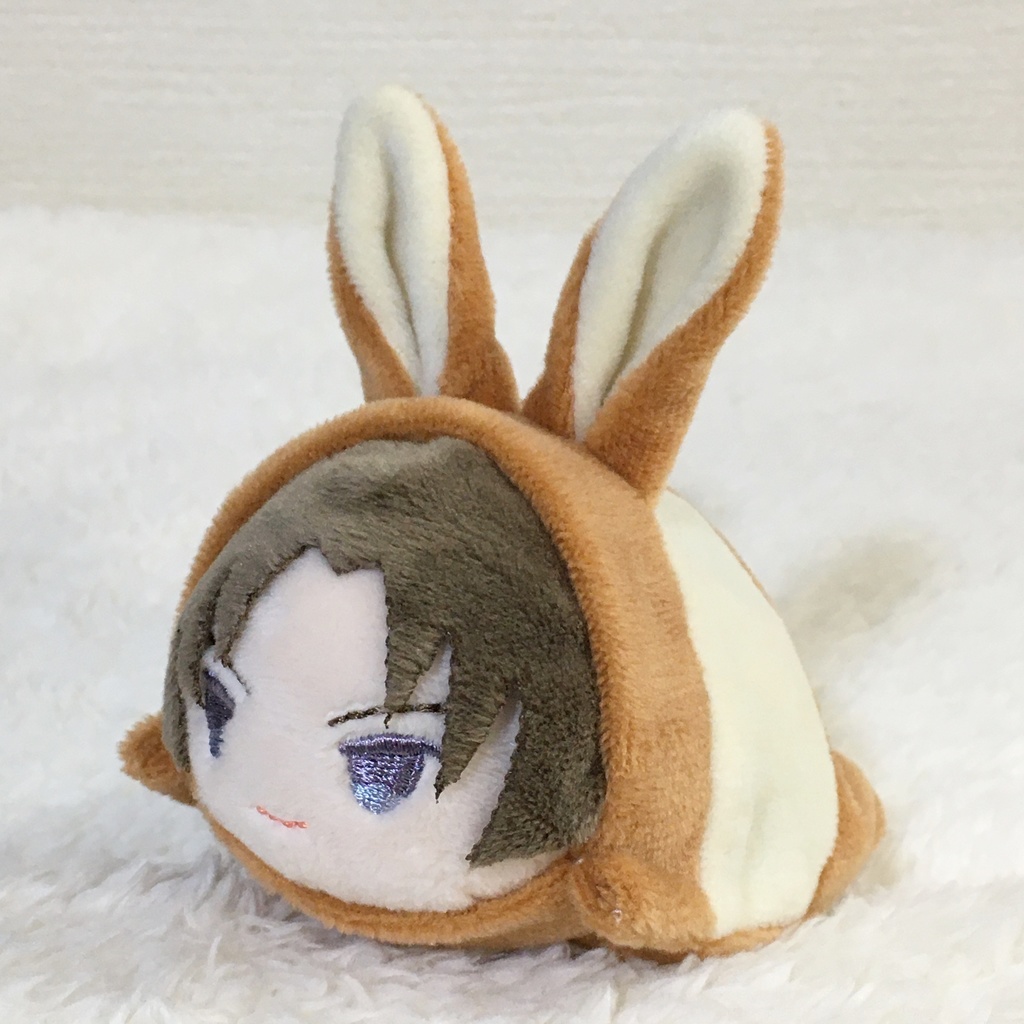 もちマス/もちころりん着ぐるみ うさぎ ライトブラウン&ミルク