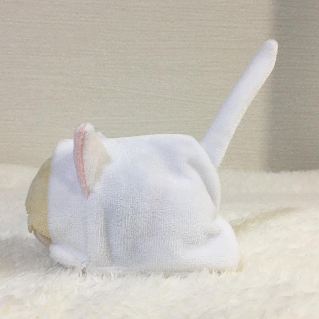 もちマス/もちころりん着ぐるみ ねこ ホワイト&ネールピンク