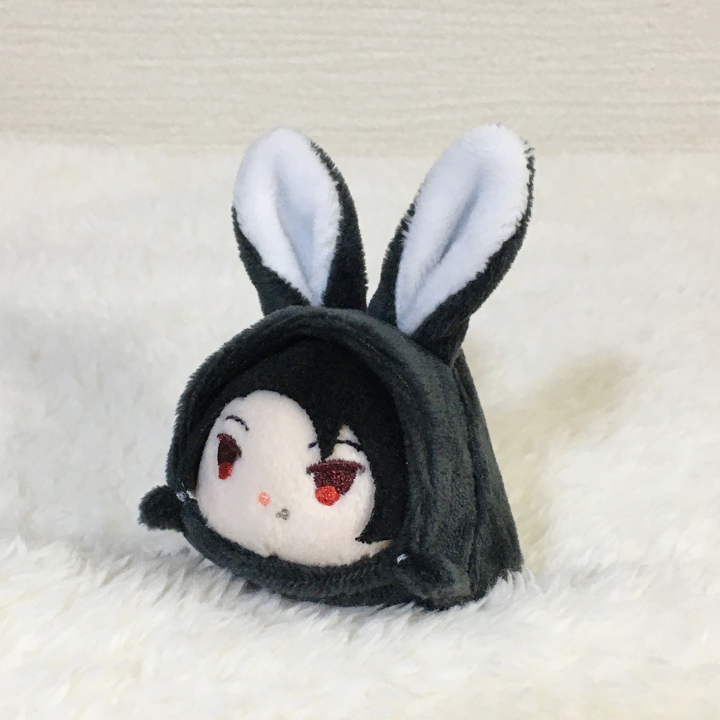もちマスミニ着ぐるみ うさぎ ランプブラック