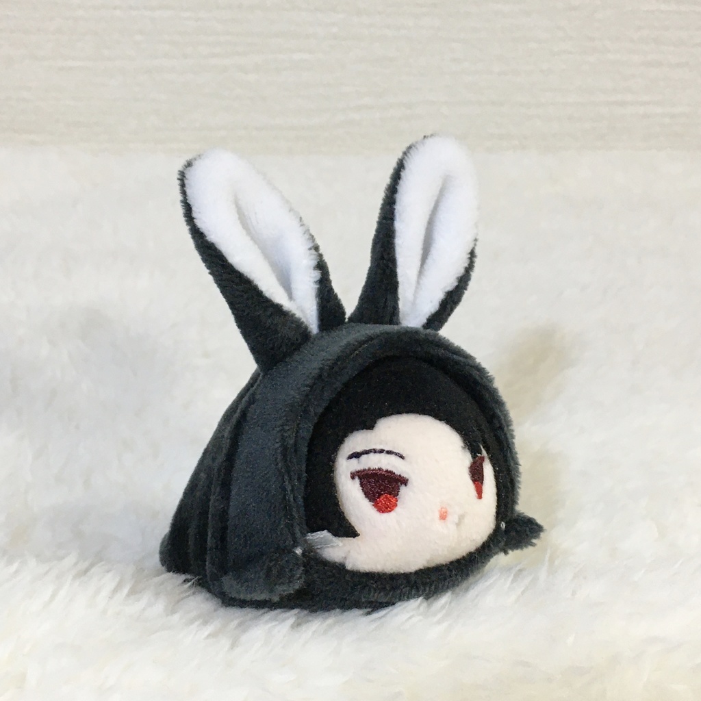 もちマスミニ着ぐるみ うさぎ ランプブラック