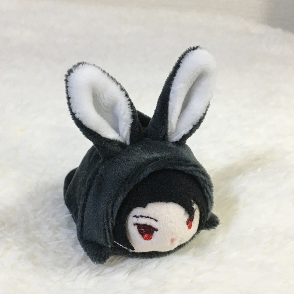 もちマスミニ着ぐるみ うさぎ ランプブラック