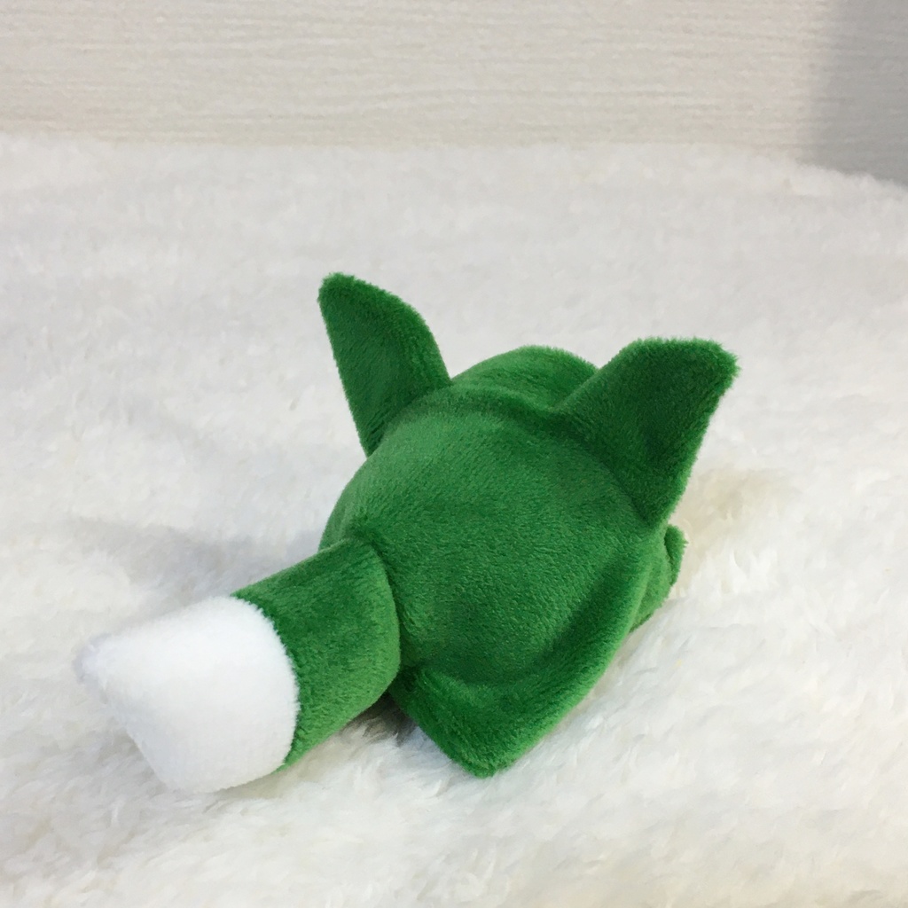 もちマスミニ着ぐるみ きつね モスグリーン