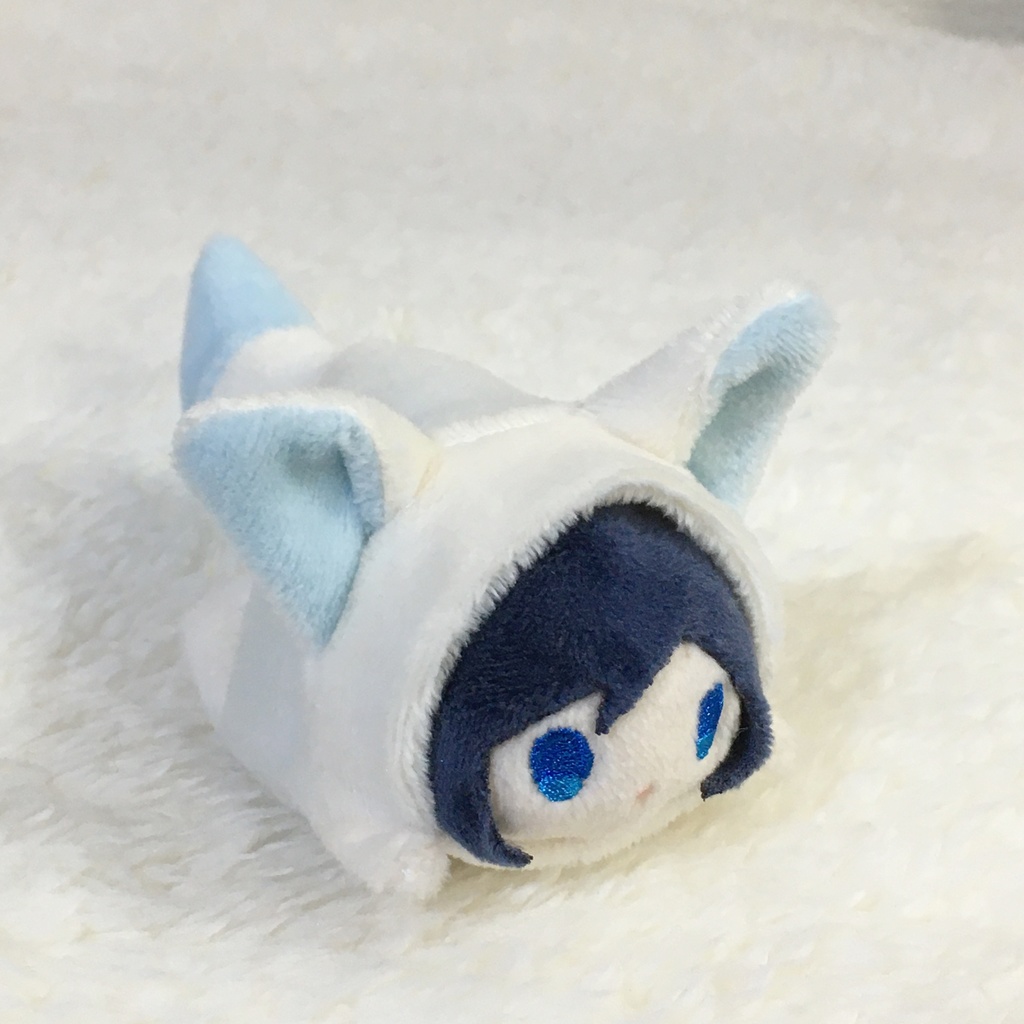 もちマスミニ着ぐるみ きつね ミルク&ベビーブルー