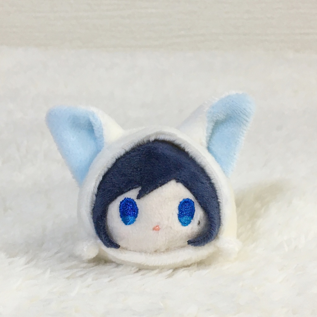 もちマスミニ着ぐるみ きつね ミルク&ベビーブルー