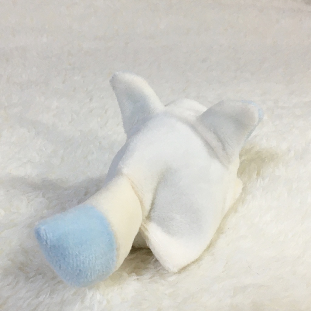 もちマスミニ着ぐるみ きつね ミルク&ベビーブルー