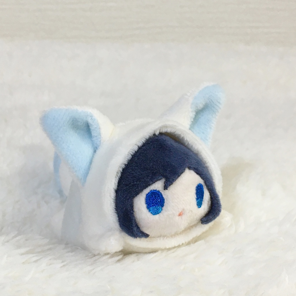 もちマスミニ着ぐるみ きつね ミルク&ベビーブルー