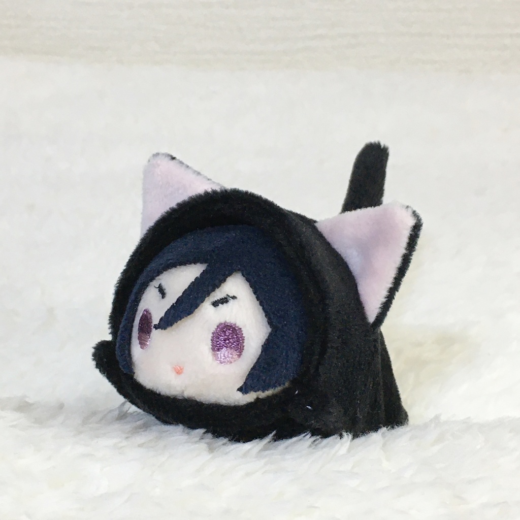 もちマスミニ着ぐるみ ねこ ブラック&ネールピンク