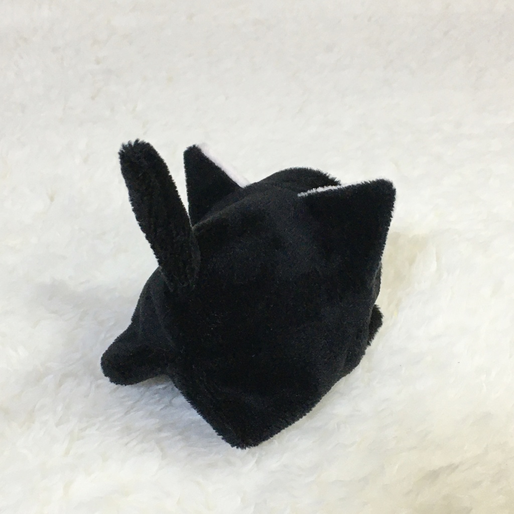 もちマスミニ着ぐるみ ねこ ブラック&ネールピンク