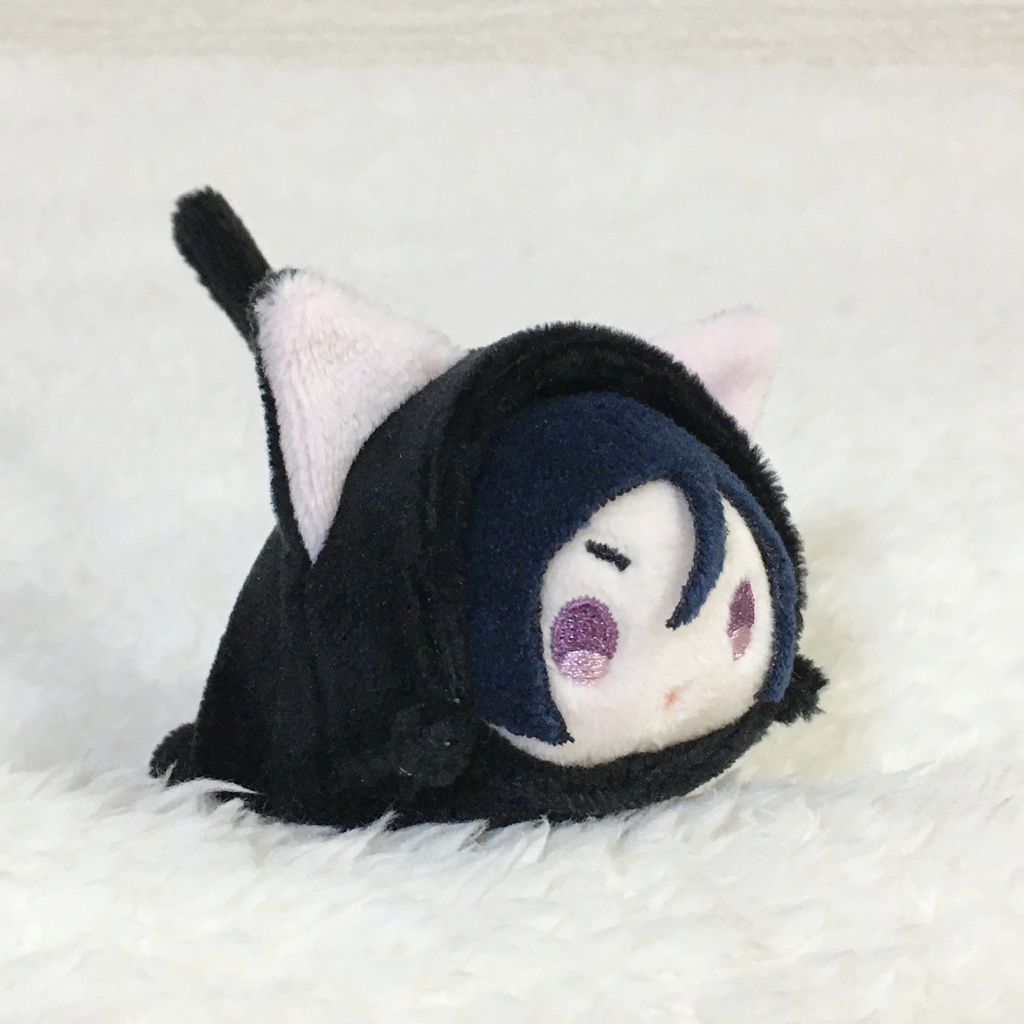 もちマスミニ着ぐるみ ねこ ブラック&ネールピンク