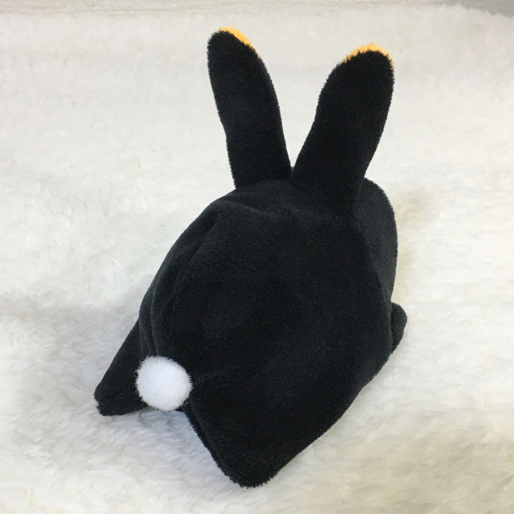 もちマス/もちころりん着ぐるみ うさぎ ブラック&オレンジ