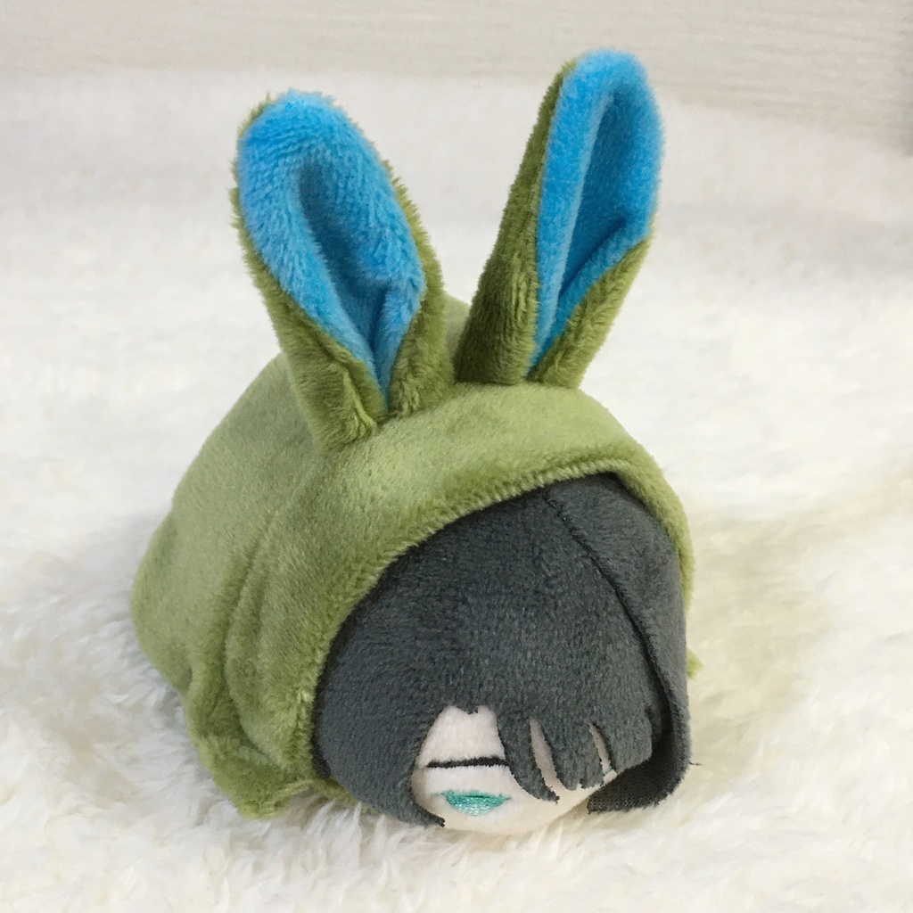 もちマス/もちころりん着ぐるみ うさぎ カーキ&アクアブルー