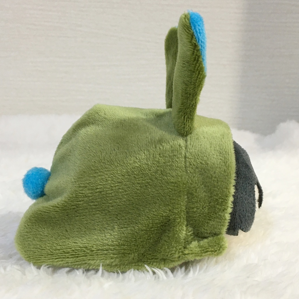 もちマス/もちころりん着ぐるみ うさぎ カーキ&アクアブルー
