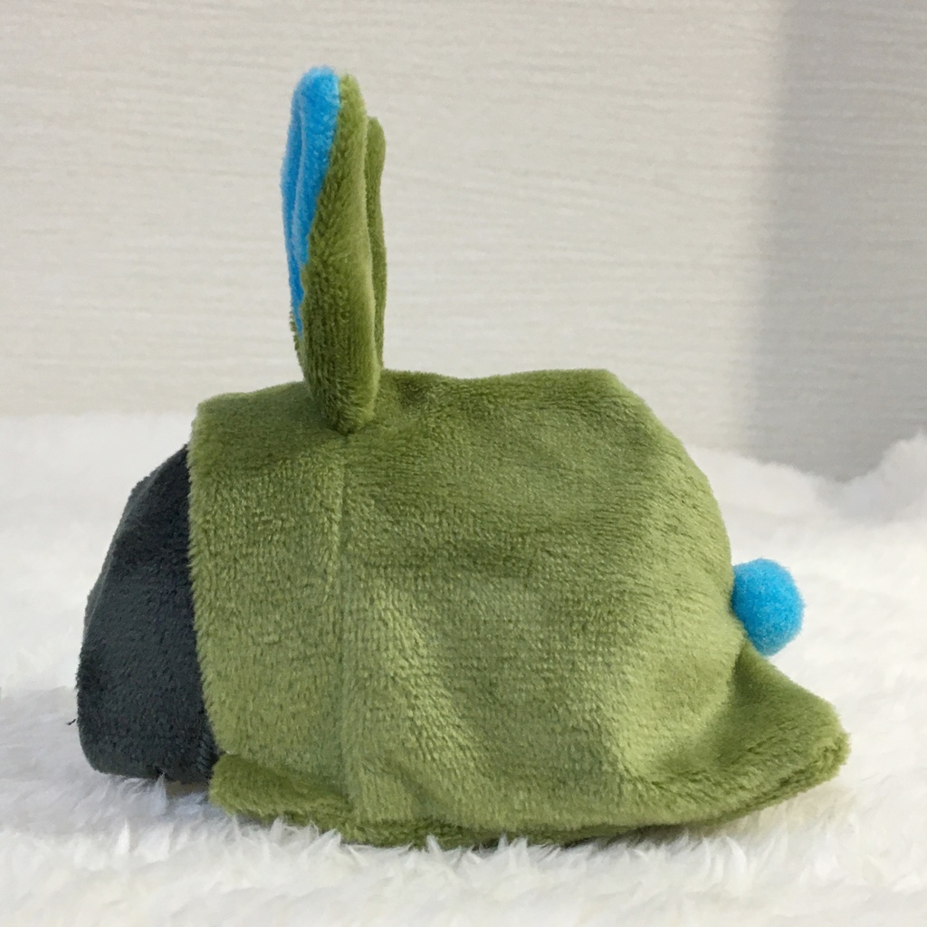 もちマス/もちころりん着ぐるみ うさぎ カーキ&アクアブルー
