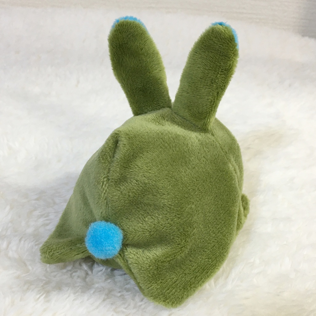 もちマス/もちころりん着ぐるみ うさぎ カーキ&アクアブルー