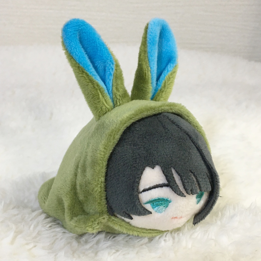 もちマス/もちころりん着ぐるみ うさぎ カーキ&アクアブルー