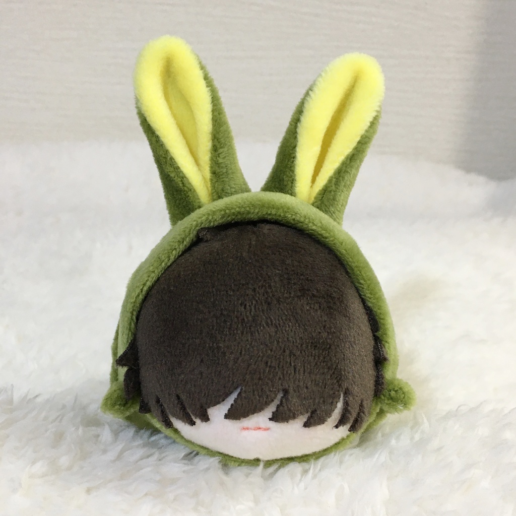 もちマス/もちころりん着ぐるみ　うさぎ　カーキ＆レモンイエロー