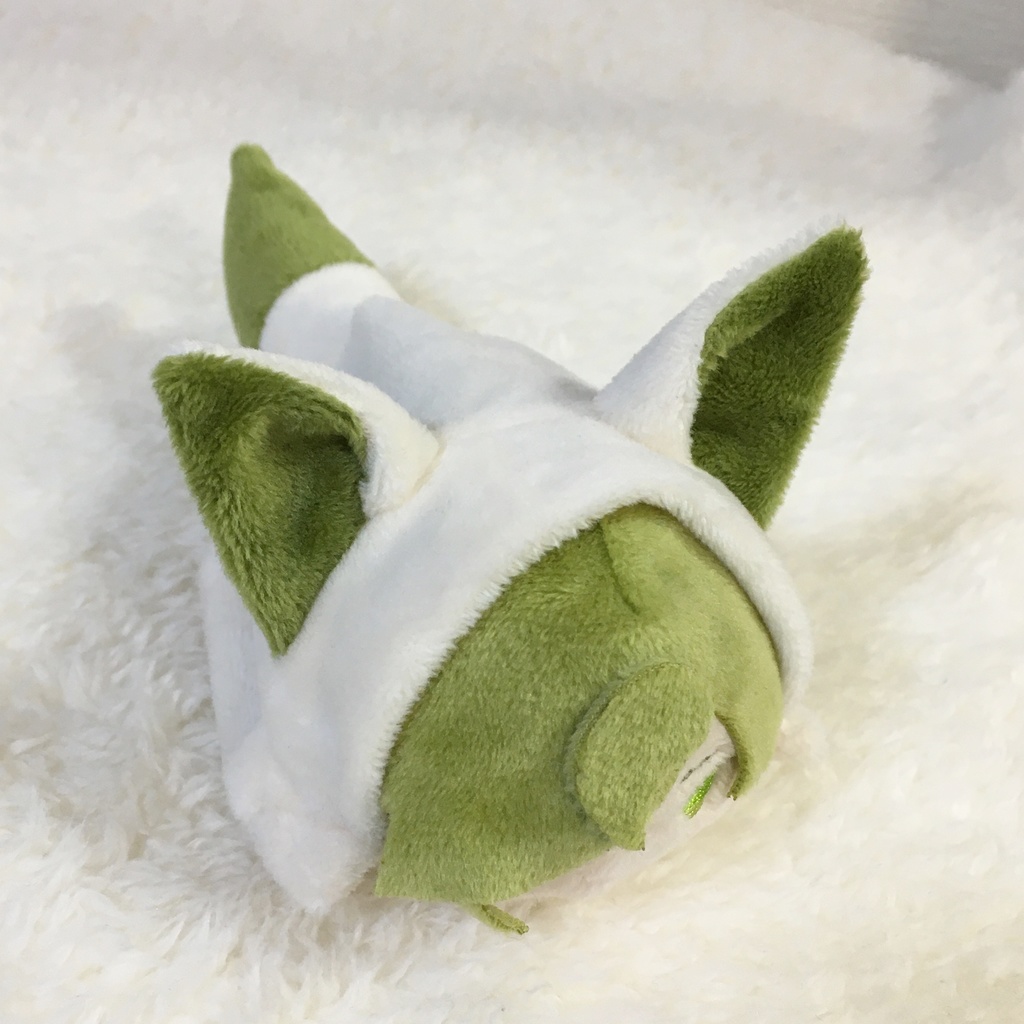 もちマス/もちころりん着ぐるみ きつね ミルク&カーキ