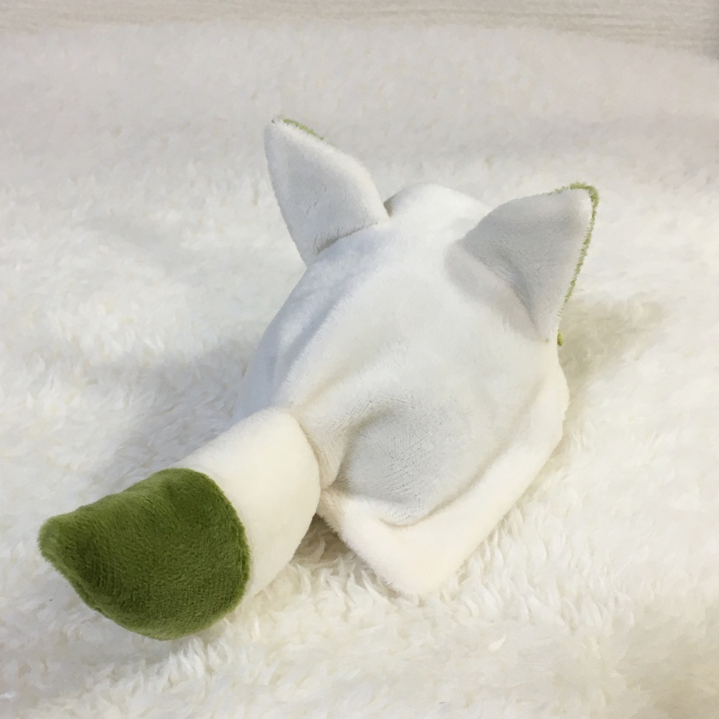 もちマス/もちころりん着ぐるみ きつね ミルク&カーキ