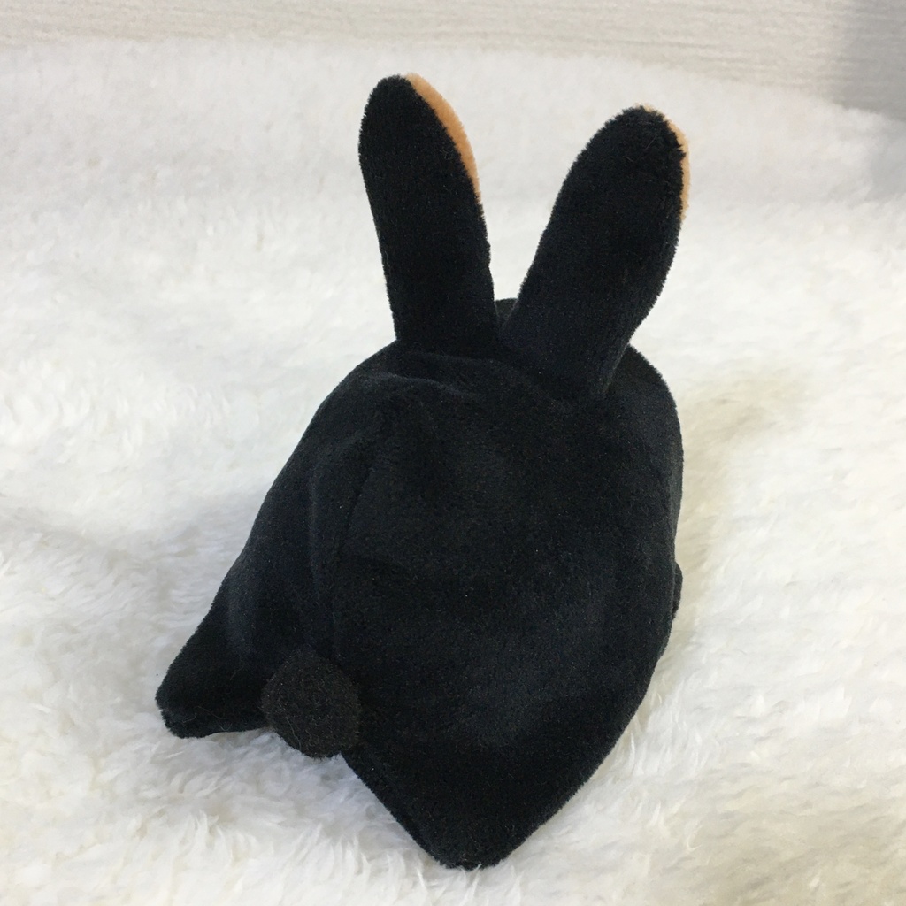 もちマス/もちころりん着ぐるみ うさぎ ブラック&ライトブラウン