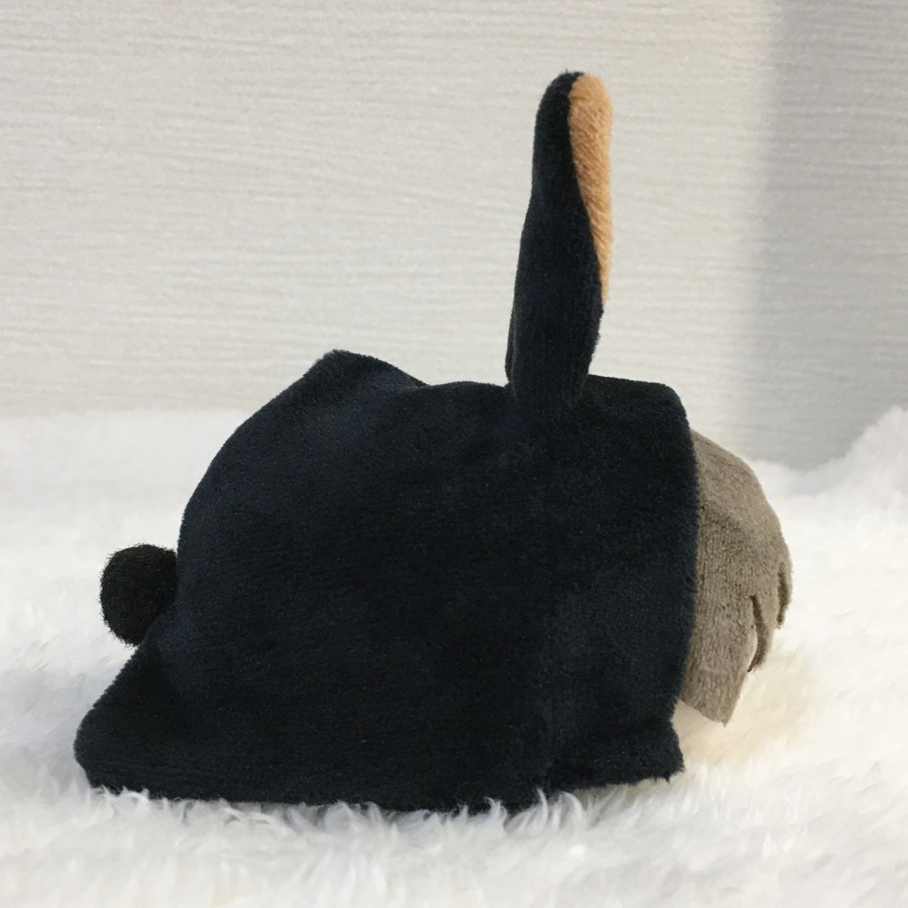 もちマス/もちころりん着ぐるみ うさぎ ブラック&ライトブラウン