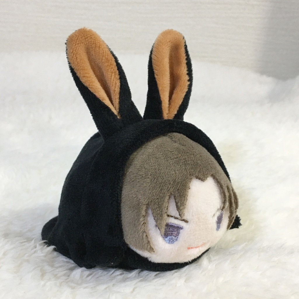 もちマス/もちころりん着ぐるみ うさぎ ブラック&ライトブラウン