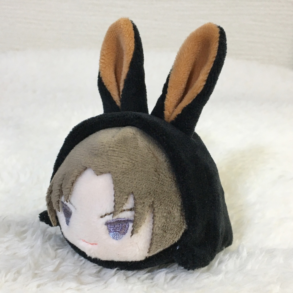 もちマス/もちころりん着ぐるみ うさぎ ブラック&ライトブラウン