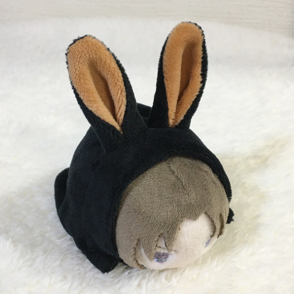 もちマス/もちころりん着ぐるみ うさぎ ブラック&ライトブラウン
