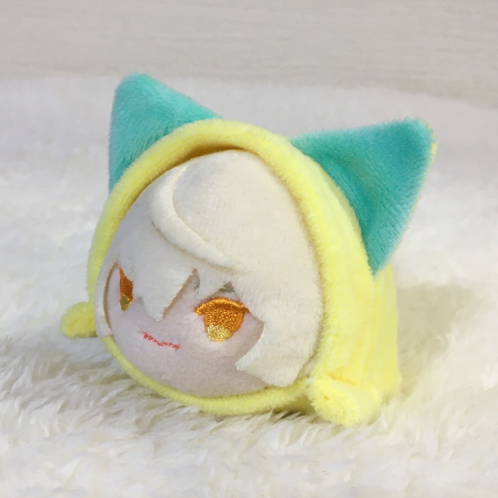 もちマス/もちころりん着ぐるみ ねこ レモンイエロー&ミントグリーン